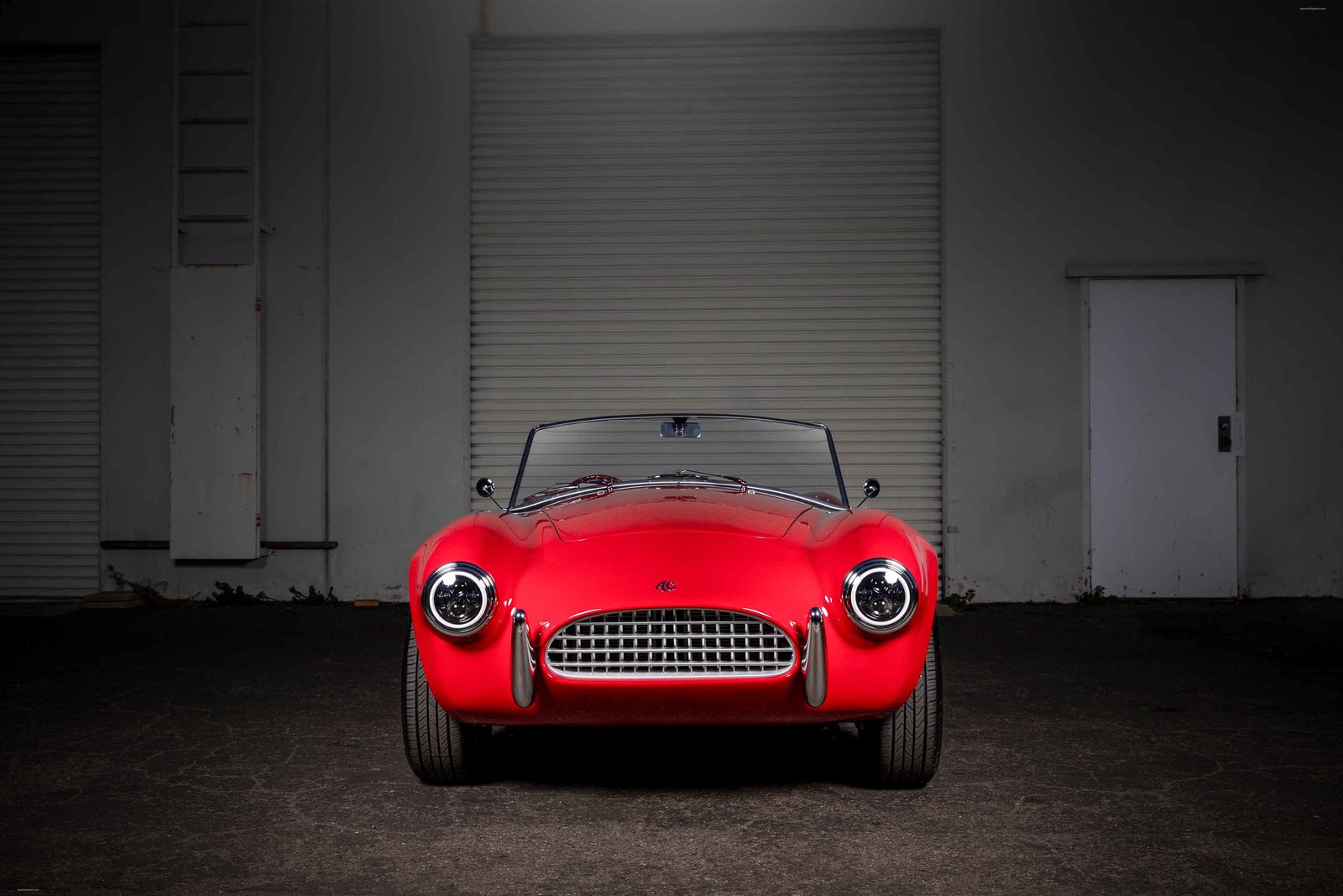 A red car that looks like it's about to come to life