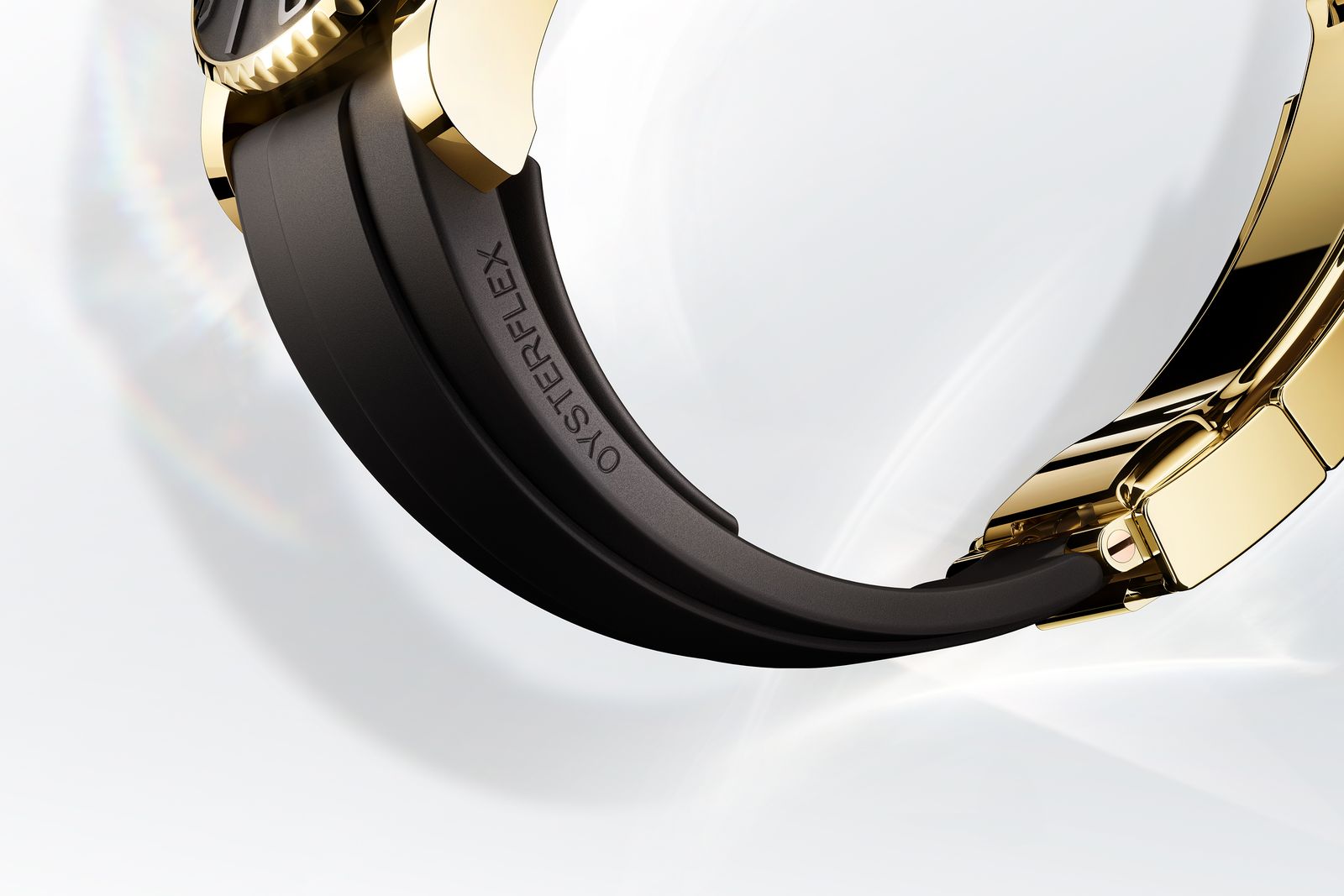 Rolex's 2015 Oysterflex strap featured an elastomer virtually indistinguishable from rubber with thin blades of...