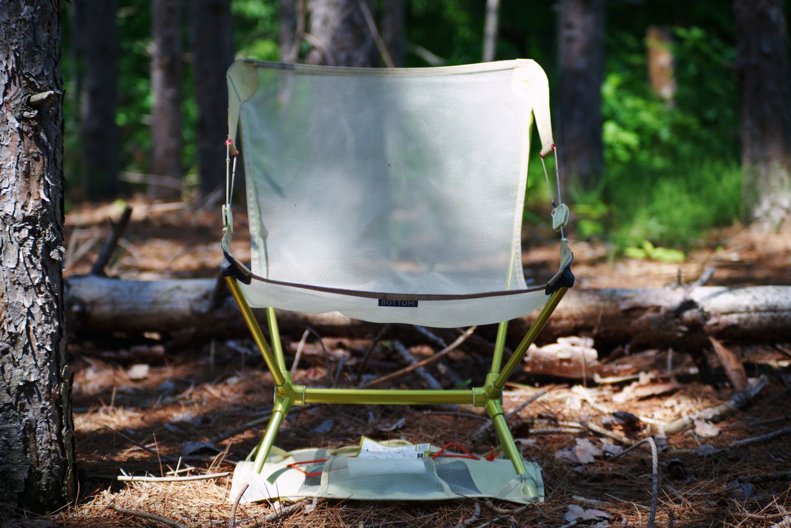 Nemo Moonlite Elite Chair front view in the woods