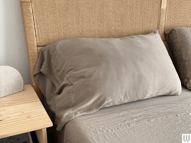 Image may contain: Cushion, Home Decor, Pillow, Bed, Furniture, Indoors, Interior Design, and Linen