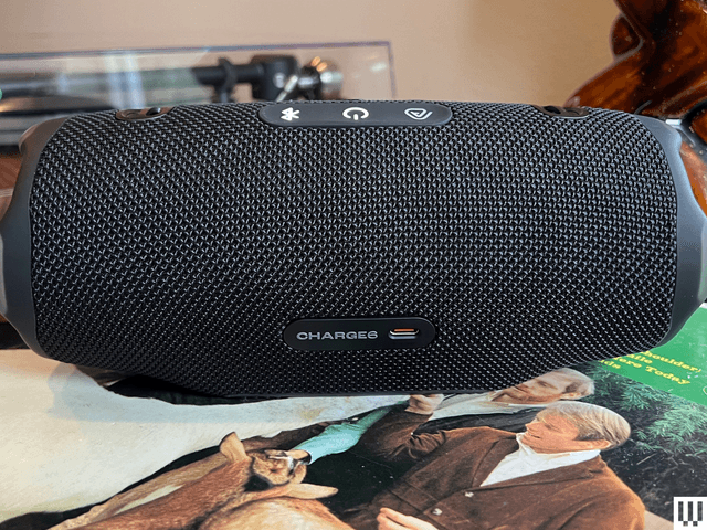 Image may contain: Electronics, Speaker, Adult, and Person