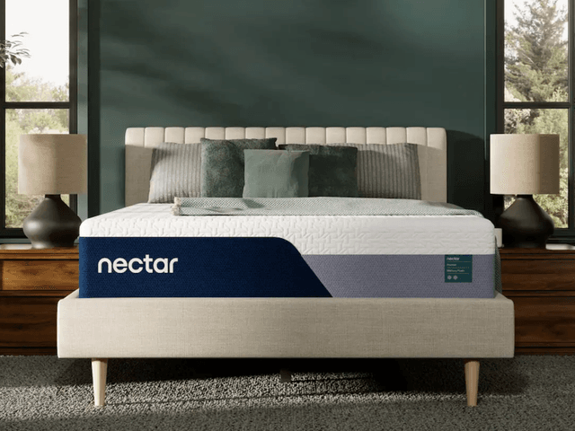 Image may contain: Furniture, and Bed