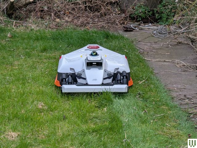 Image may contain: Grass, Lawn, Plant, Device, Lawn Mower, and Tool